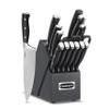 Cuisinart 15-Piece Knife Set with Block, High Carbon Stainless Steel, Forged Triple Rivet, Black/Black C77BTR-15PBK view 1