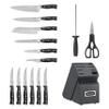 Cuisinart 15-Piece Knife Set with Block, High Carbon Stainless Steel, Forged Triple Rivet, Black/Black C77BTR-15PBK view 3