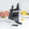 Cuisinart 15-Piece Knife Set with Block, High Carbon Stainless Steel, Forged Triple Rivet, Black/Black C77BTR-15PBK view 4