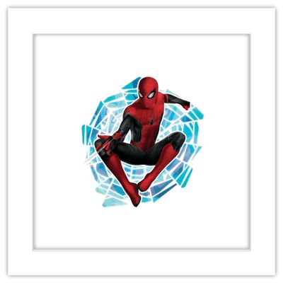 Trends International Gallery Pops Marvel Spider-Man: No Way Home - Fractured Web Slinger Wall Art Wall Poster, 12" x 12", White Framed Version