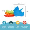 Cool Coolers by Fit & Fresh Reusable Kids Lunch Box Ice Packs, 4pk view 3