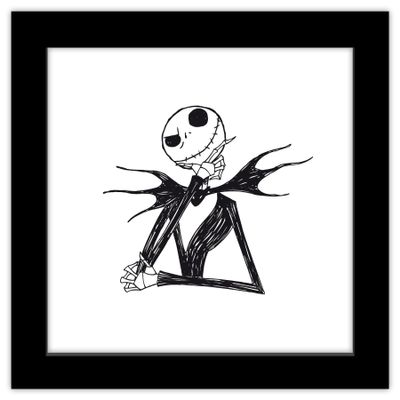 Trends International Gallery Pops Disney Tim Burton's The Nightmare Before Christmas - Pose Wall Art Wall Poster, 12" x 12", Black Framed Version