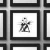 Trends International Gallery Pops Disney Tim Burton's The Nightmare Before Christmas - Pose Wall Art Wall Poster, 12" x 12", Black Framed Version view 2