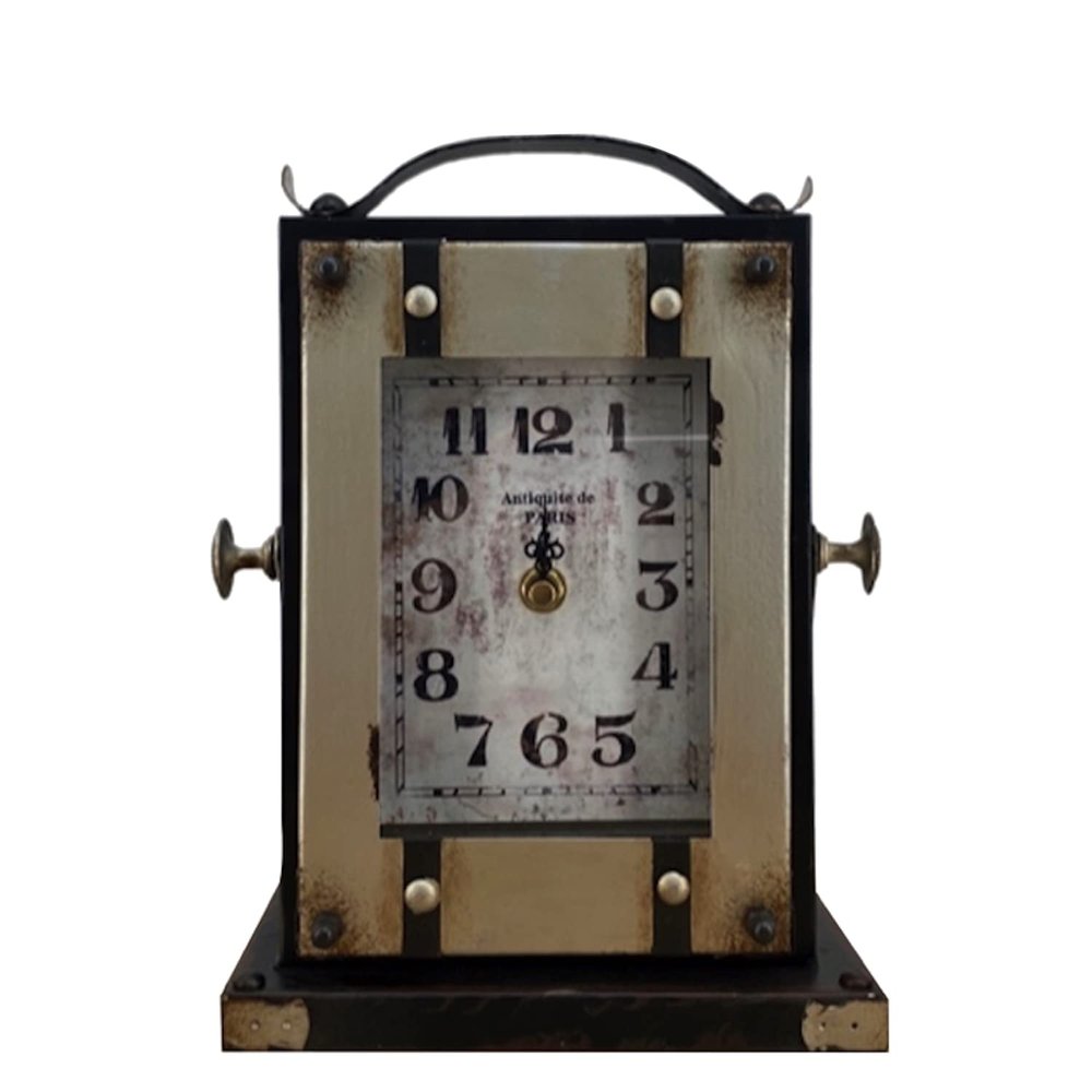 The King's Bay Desk or Mantel Clock with Vintage Style Camera Design