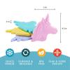 Cool Coolers by Fit & Fresh Kids Lunch Box Ice Packs, Slim Shaped Freezer Pack for Lunch Bags and Coolers 4 Pack Unicorn view 3