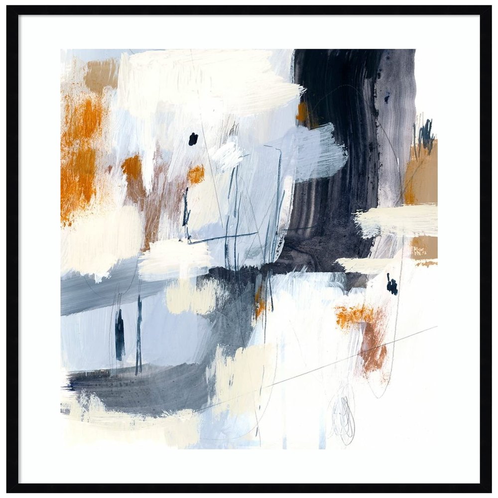 Amanti Art Framed Wall Art Print 41x33 Variant I by Victoria Barnes, Abstract Wall Art, Modern Contemporary Decor, X-Large Poster Painting Artwork for Living Room, Bedroom, Bathroom, Kitchen, Office