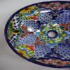 17" TALAVERA SINK drop in (semi-recessed) mexican handmade hand painted ceramic view 3