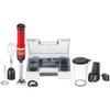BLACK+DECKER Kitchen Wand Cordless Immersion Blender, 3 in 1 Multi Tool Set, Hand Blender with Charging Dock, Whisk and Milk Frother, Red (BCKM1013KS06) view 1