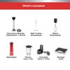 BLACK+DECKER Kitchen Wand Cordless Immersion Blender, 3 in 1 Multi Tool Set, Hand Blender with Charging Dock, Whisk and Milk Frother, Red (BCKM1013KS06) view 2