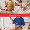 BLACK+DECKER Kitchen Wand Cordless Immersion Blender, 3 in 1 Multi Tool Set, Hand Blender with Charging Dock, Whisk and Milk Frother, Red (BCKM1013KS06) view 3