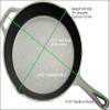 King Kooker 10" Seasoned Cast Iron Skillet view 3