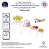 Marketing Holders 4 Piece Acrylic Riser Display Stands Clear 1/4" Thick Square Retail Platforms 6" 8" 10" and 12" Tabletop Showcase Pedestals view 2