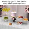 Marketing Holders 4 Piece Acrylic Riser Display Stands Clear 1/4" Thick Square Retail Platforms 6" 8" 10" and 12" Tabletop Showcase Pedestals view 3