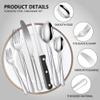 Silverware Set 24 Piece Stainless Steel Flatware Service for 4,Mirror Polished Home Kitchen Cutlery Utensil Dishwasher Safe view 3