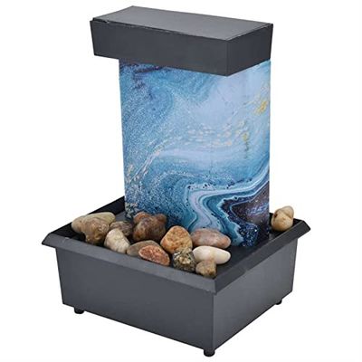 BNNP Indoor Tabletop Fountains Home Restaurant Desk Office Desktop Creative Fountain Running Water Ornaments Landscaping Ornaments Decoration Meditation Fountain
