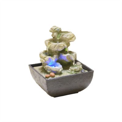 BNNP Indoor Tabletop Fountains Tabletop Fountain Home Stone Water Desktop Fountain Bedroom Living Room Decor Waterfall Fountain Office Desk Decoration Fountains Decoration Meditation Fountain