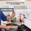BLACK+DECKER Kitchen Wand Cordless Immersion Blender, Hand Blender with Charging Dock, Grey (BCKM1011K01) view 4