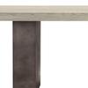 Armen Living Abbey Concrete and Grey Oak Wood Coffee Table view 4