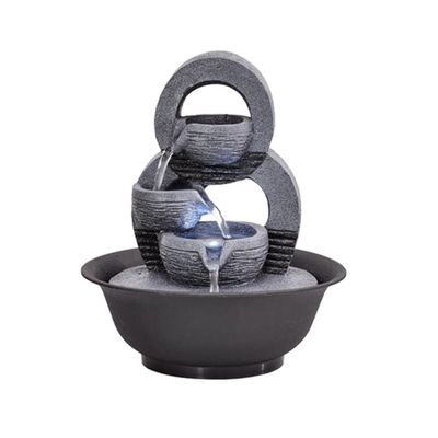 Indoor Tabletop Fountains Simple Living Room Flowing Water Fountain Decoration Feng Shui Ball Waterscape Office Table Wheel Decoration Housewarming Opening Gift Decoration Meditation Fountain