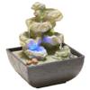 Indoor Tabletop Fountains Office Home Feng Shui Wheel Ornament Flowing Water Small Fountain Decoration Creative Desktop Rockery Desktop Decoration Decoration Meditation Fountain view 1
