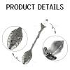 AUEAR, 50 Pack Vintage Crystal Spoons Set Carved Coffee Tea for Home Office Party Supplies view 4