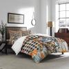YESOF66 Zipper Duvet Cover Set Soft Comforter Cover Set for Girls Boys,Thanksgiving Cute Cat Pumpkin Leaves Black Buffalo Plaid Daisy Bedding Sets Twill Plush Bed Sheet Set,Twin Size view 2