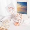 Gold Turtle Leaf Tabletop Note Holder Stainless Steel Desktop Decor view 4