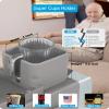 Silicone Couch Cup Holder, VIENFUT Anti-Spill and Anti-Slip Sofa Armrest Tray, Dirt-Resistant Silicone Couch Arm Tray for Remote, Snacks, Cellphone and iPad, Gift for Family, Friend (Gray) view 2