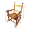 Goujxcy Kids' Rocking Chairs, Childrens Rocking Chair, Wooden Classic Rocker Chair Indoor Outdoor for Youth/Childs/Childrens Porch Rocker Chair for Living Room,Bedroom,Balconies, Porches (Brown2) view 3
