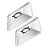 CALLARON Stainless Steel Food Dish Cover Protective Lids for Fish Plate Grill Pan view 1