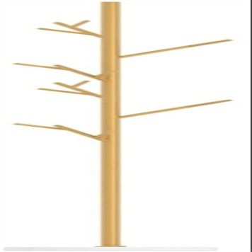 YQBUER Organizer Rack Coat Rack Household Floor-Standing Tree-Shaped Single-Pole Coat Stand Bedroom Living Room Corridor Marble Metal Coat Shelf Hanging Bag Rack Hat and Umbrella Rack (Color : B)