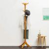 YQBUER Coat Rack Wall Mounted Coat Rack Traditional Furniture Coat/Hat Rack Household Storage Rack Three-Layer Hook Super Load-Bearing Floor-Standing Simple Coat Rack for The Entryway Bathroom view 4