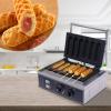 Commercial Corn Dog Waffle Maker Machine, 1500W 6 Hotdog Waffles on a Stick, 50-300 Temp Control, 5-min Timer French Muffin Cooker(110V) view 4