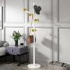 Coat Rack Coat Rack Organizer Rack Coat Rack Household Stainless Steel Metal Hanger Modern Single Pole Vertical Coat Stand Nine Hooks Can Put Coats Hats Wallets Hat And Umbrella Rack ( Color : B ) view 1