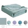 HZ & HY Oversized King Bedspread 138x122 Extra Wide, Ultrasonic Coverlet Bedding Set, Lightweight Thin Comforter, Reversible, 5 Piece, 100% Microfiber, California/Alaskan King, Seaglass view 4