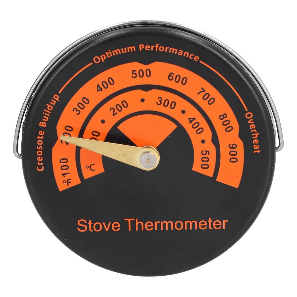 EVTSCAN Stove Thermometer Magnetic Wood Burner Top Oven Temperature Gauge Fireplace Accessories