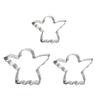 3pcs Cookie Cutters Set Unique Angel Metal Shape Sandwich Cutter Stainless Steel Biscuit Cutter for Kids, Sandwich Maker Cookie Molds Fruit Cutter for Baking view 1