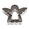 3pcs Cookie Cutters Set Unique Angel Metal Shape Sandwich Cutter Stainless Steel Biscuit Cutter for Kids, Sandwich Maker Cookie Molds Fruit Cutter for Baking view 2