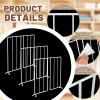 Amylove 12 Pcs Wire Shelf Divider for Wire Shelves Closet Organization Clothes Wardrobe Separators Closet Organizer Dividers Storage Rack Separator for Cabinets Kitchen Office, White view 3