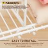Amylove 12 Pcs Wire Shelf Divider for Wire Shelves Closet Organization Clothes Wardrobe Separators Closet Organizer Dividers Storage Rack Separator for Cabinets Kitchen Office, White view 4
