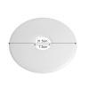 Round Dehydrator Sheets, Nonstick Flexible Fruit Roll Sheet for Food Drying Food Grade Silicone White 12.4 Inch 31.5 cm 1 Pack view 2