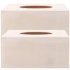 DIY Tissue Boxes 2PCS Wooden Napkin Box Tissue Box Cover Rectangular Tissue Boxes Holder Napkin Holders for Home Shop view 1