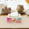 DIY Tissue Boxes 2PCS Wooden Napkin Box Tissue Box Cover Rectangular Tissue Boxes Holder Napkin Holders for Home Shop view 2