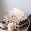 DIY Tissue Boxes 2PCS Wooden Napkin Box Tissue Box Cover Rectangular Tissue Boxes Holder Napkin Holders for Home Shop view 4