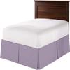 1 Piece Split Corners with Box Pleated Egyptian Cotton Bed Skirt 1000 Thread Count 18 Inch Drop Easy Fit Luxury Bedding Collection (Queen, Lilac) view 1