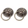 AVRYN Vintage Pull Handles,Hardware Knob,Furniture Handles,2pcs Antique Door Pull Ring Chinese Style Monster Head Pull Handle Furniture Hardware Knocker Ring for Home Office Bedroom view 1