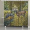 BLACK FOREST DECOR Deer Country Shower Curtain view 1