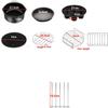 9 Inch Air Fryer Accessories Cooking Pack 7 Kit Fit All 5.3-6.8Qt-Up Standard Air Fryer Including Pizza Pan, Silicone Mat, Holder Double, Layer Rack with Skewers view 3