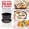 9 Inch Air Fryer Accessories Cooking Pack 7 Kit Fit All 5.3-6.8Qt-Up Standard Air Fryer Including Pizza Pan, Silicone Mat, Holder Double, Layer Rack with Skewers view 4