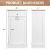 Betterhood Tilt Out Trash Cabinet 10 Gallon Wooden Free Standing Laundry Sorter Cabine,Recycling Cabine with Hideaway Drawer,Tilt Out Trash Cabinet Can Bin Kitchen view 2